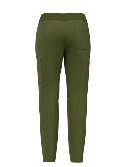 Women's Scrub Pants Set, Elastic Breathable Polyester Spandex Blend, V-Neck Short Sleeve with Pocket, Solid Color, for Work