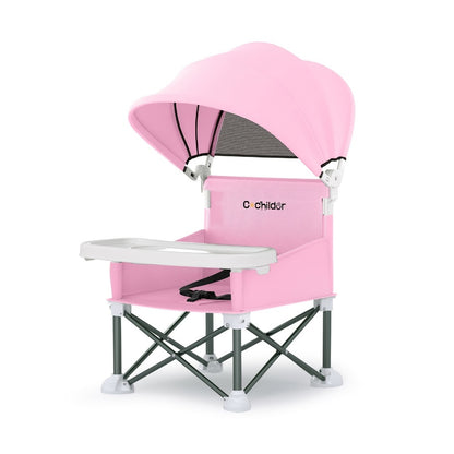 Portable Baby Booster Seat - Detachable Feeding Tray