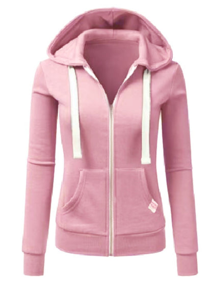 2025 New Waist-Cinching Zipper Sweatshirt Women - Cycling Sport Style Slim Fit Hooded Cardigan