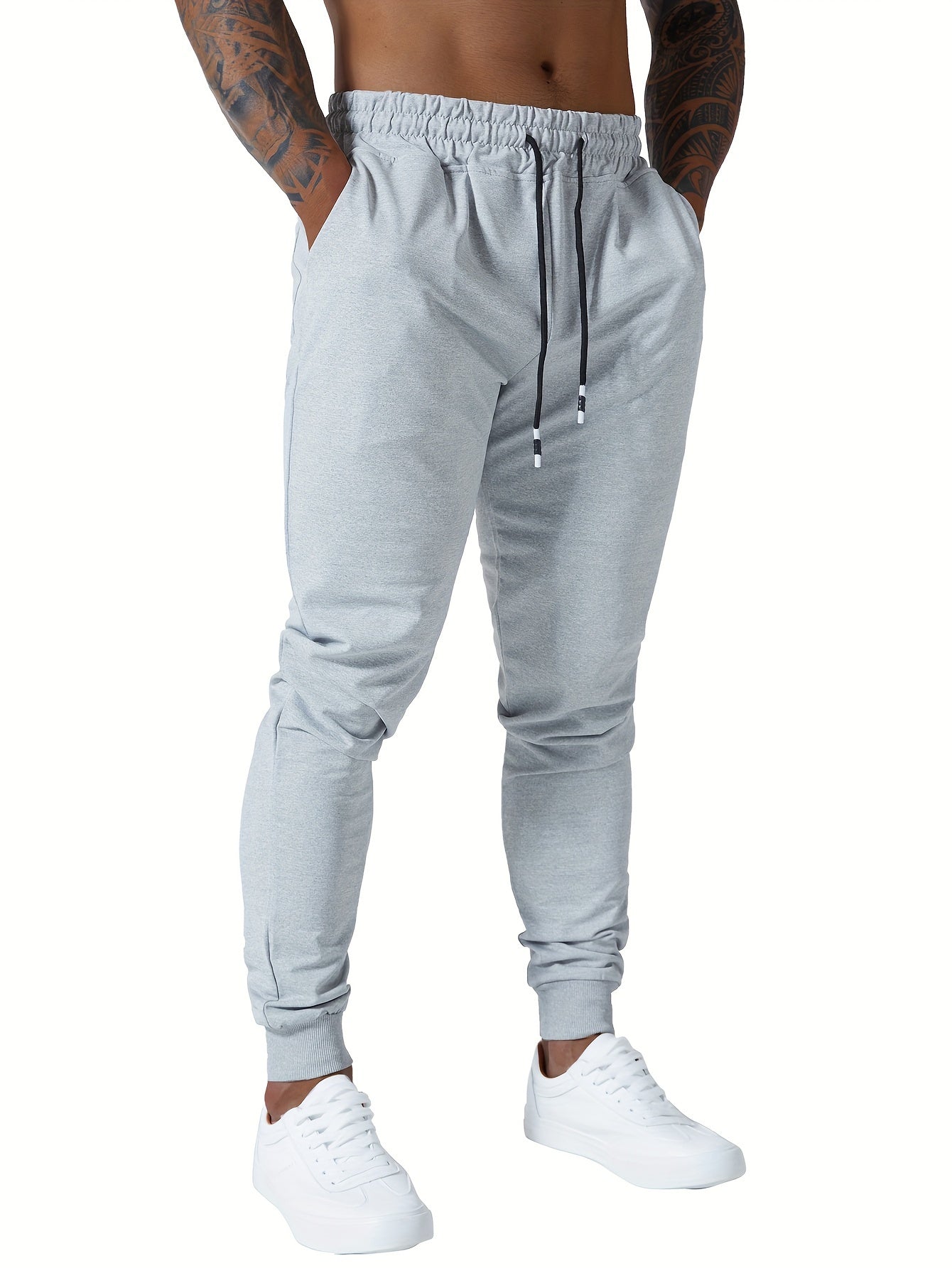 Set of 3 Men'S Athletic Joggers, Stylish Sweatpants for Sports