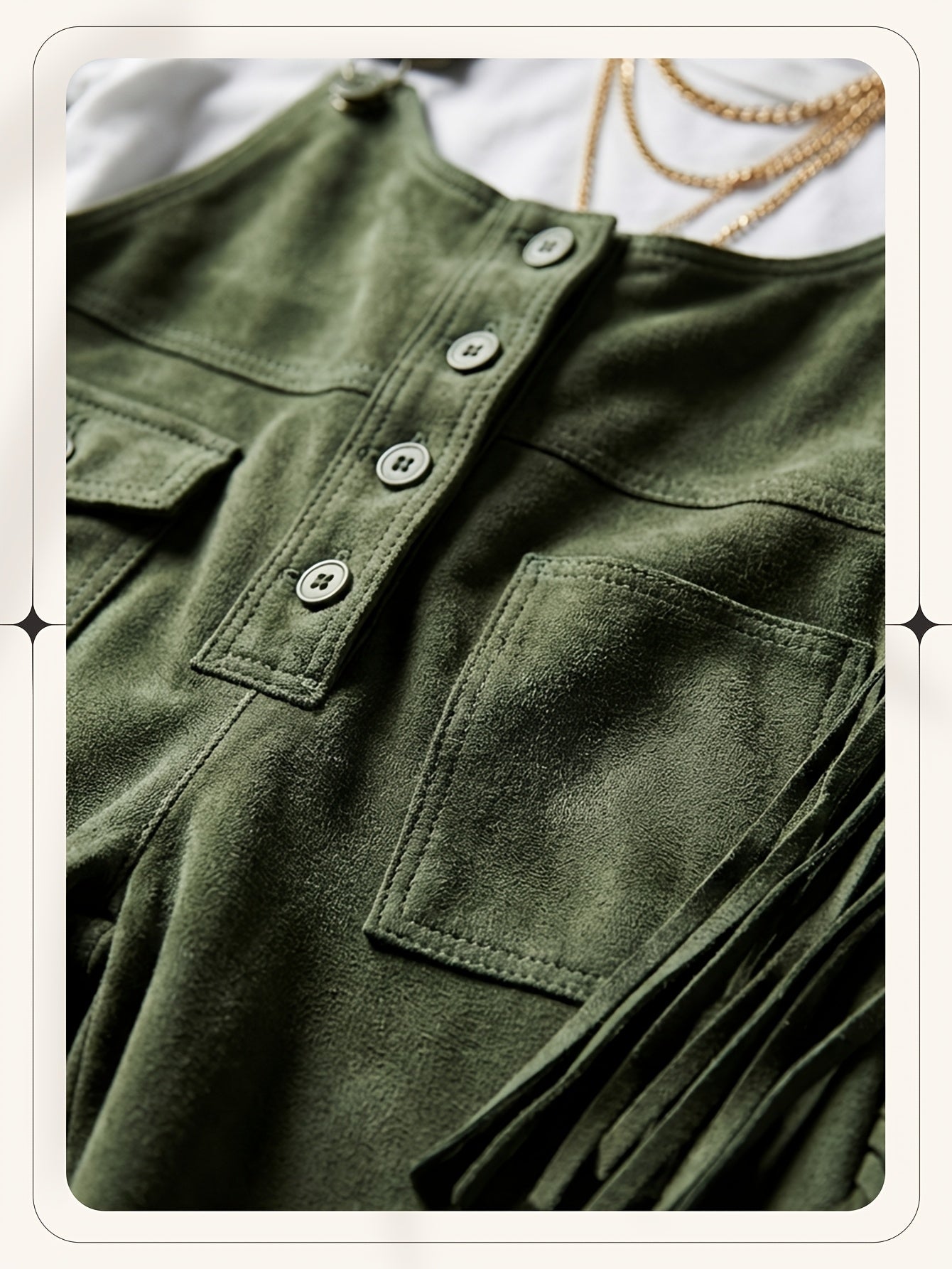 Vintage Fringe Detail Overalls, Loose Wide Leg Design, Fashion Youthful Casual Style, Daily Outing Travel Outfit, Versatile Multi-Occasion Wear