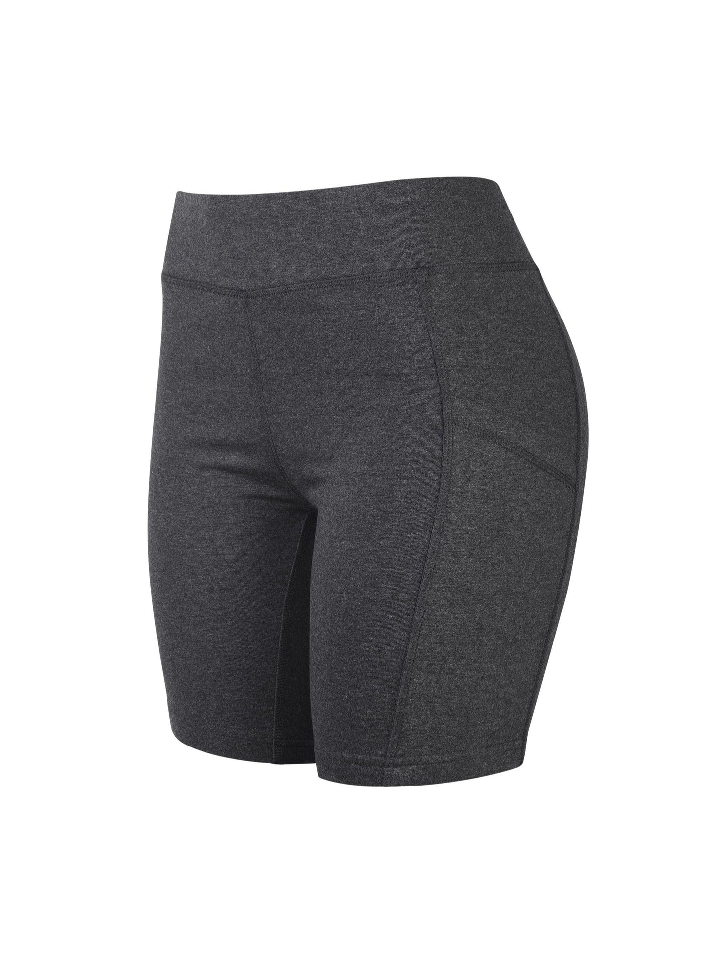 LADIES COTTON 15 INCH OUTSEAM SHORTS WITH POCKETS