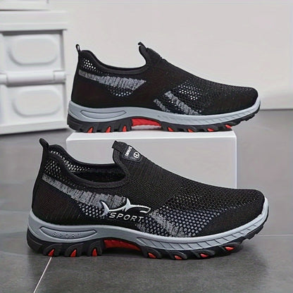 Men's Athletic Shoes - Breathable Comfort & Slip-On Ease