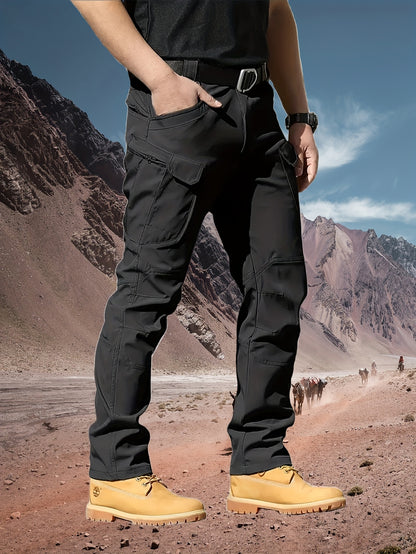 4 Pairs of Men's Lightweight Work Pants - Durable, Breathable And Quick-Drying, with Multiple Pockets, All-Season Straight-Leg Pants Suitable for Outdoor Adventures And Construction, Hiking Pants - Perfect Birthday/ Anniversary Gifts