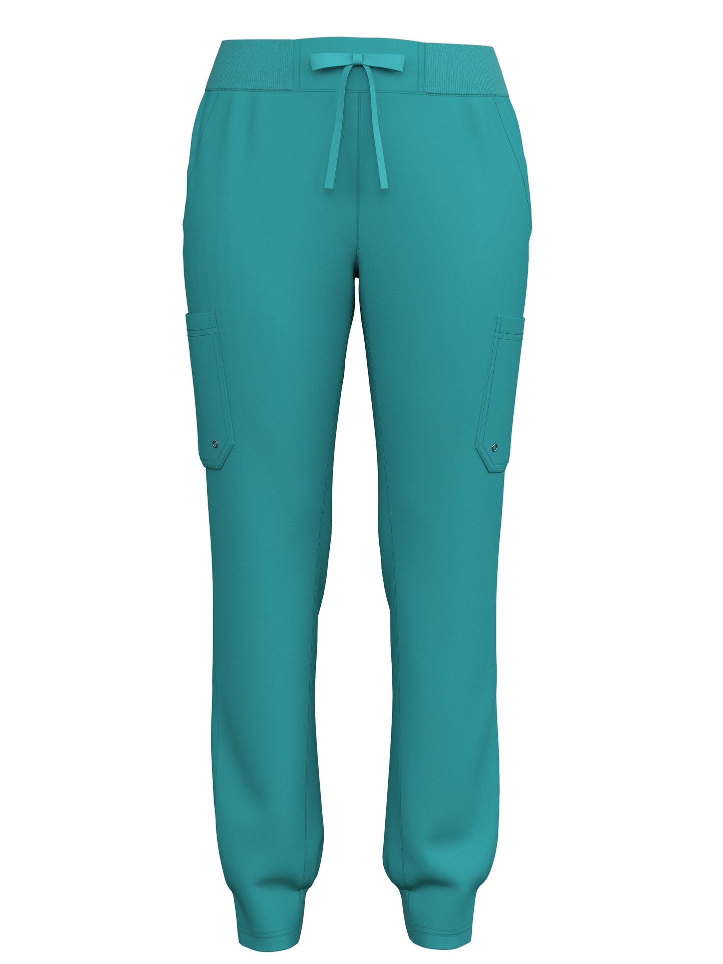 Scrub Pants for Women Jogger Pants with 5 Pockets Rib Waistaband Light Ultra Soft 4 Way Stretch 423