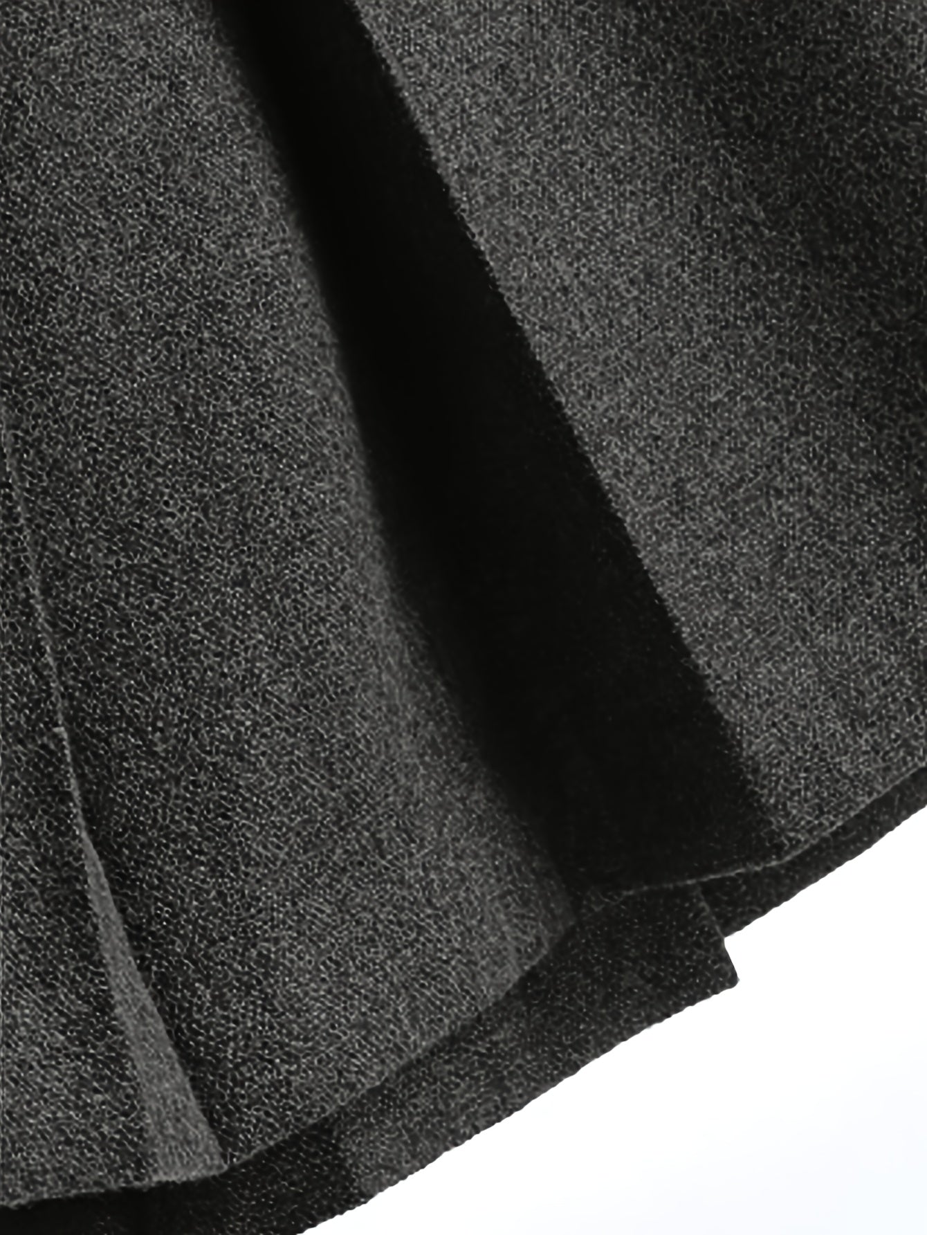 Women's Black Wool High-Waist Pleated Skirt - product view 21