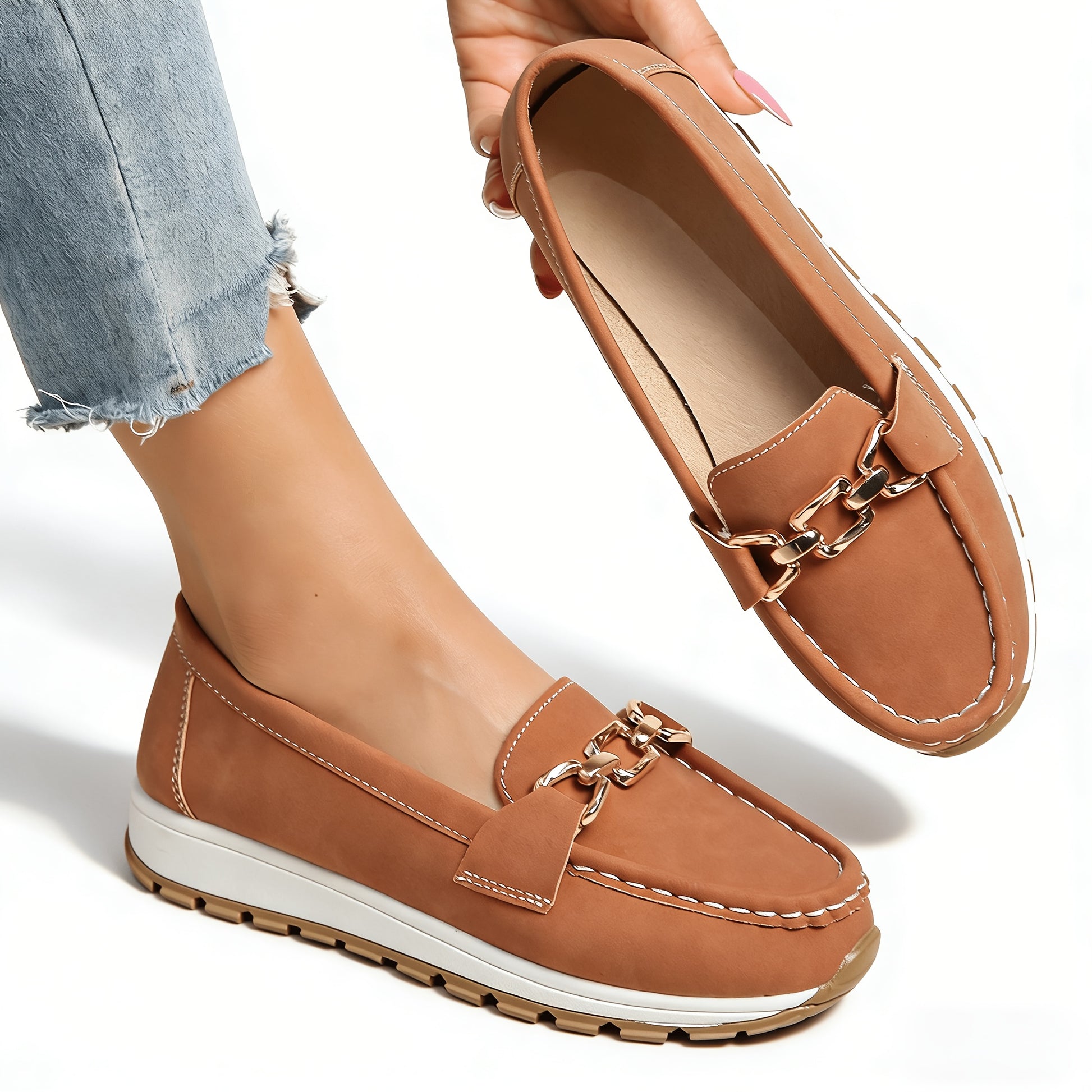 Women's Khaki Shoes - product view 2
