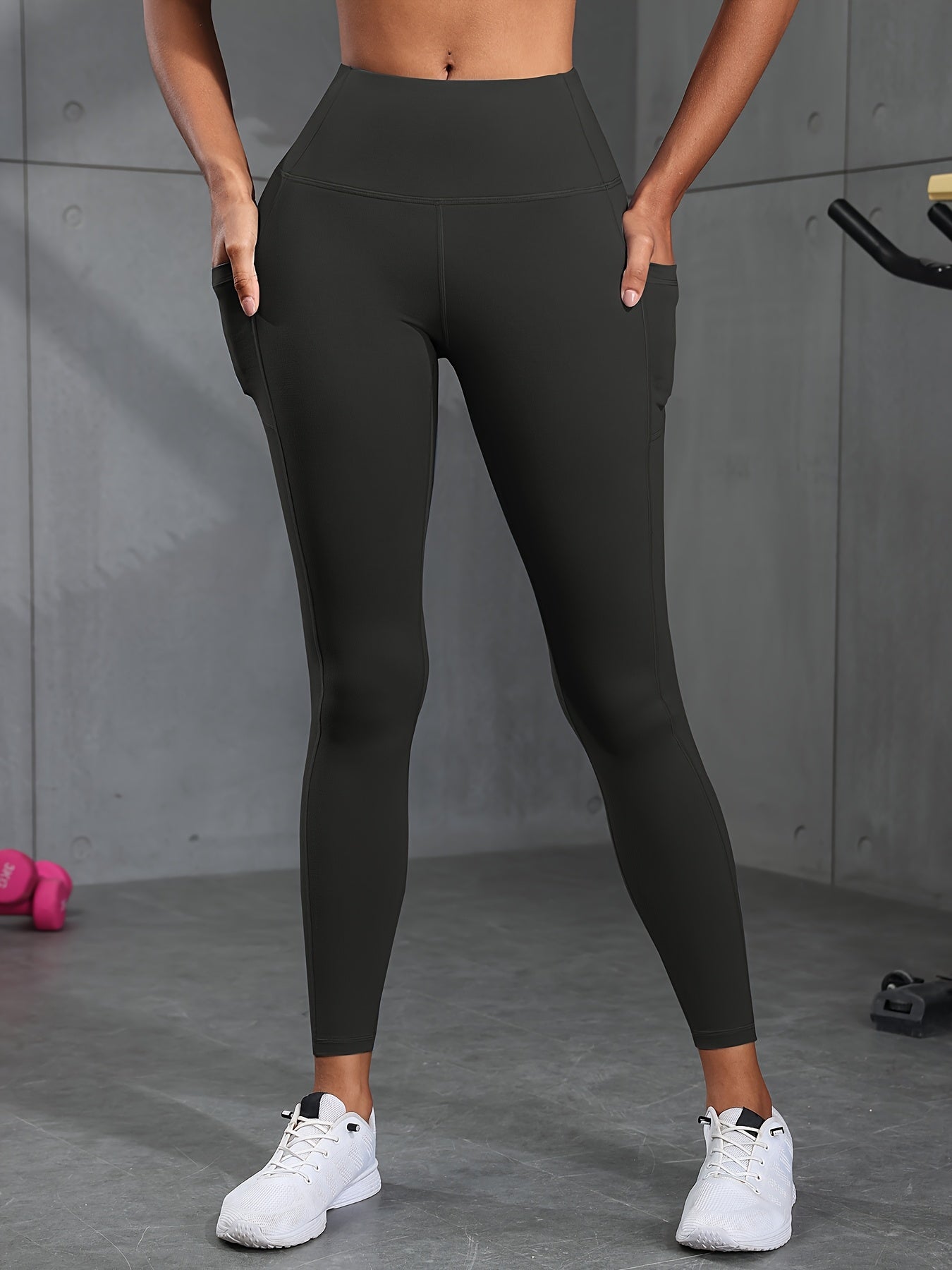 6pcs Leggings with Pockets for Women, High Waist Leggings