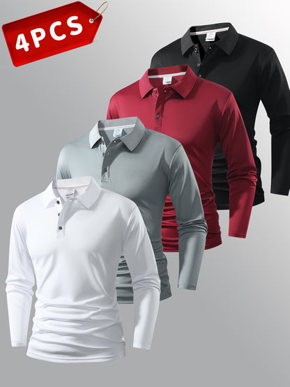Men's Black/White/Grey/Navy Blue Polyester Shirt - product view 3