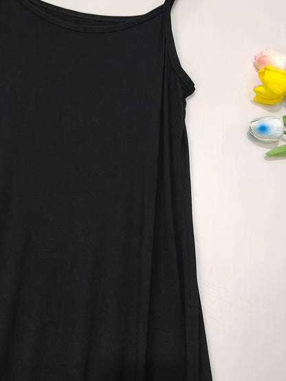 2pcs Easter Women's Basic Slip Dress, Casual Sleeveless Cami Dress for Layering Or Daily Wear, Loose Fit All-Match Soft Skin-Friendly Dress