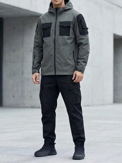 Men's Windproof Zip-Up Coat Everyday 997