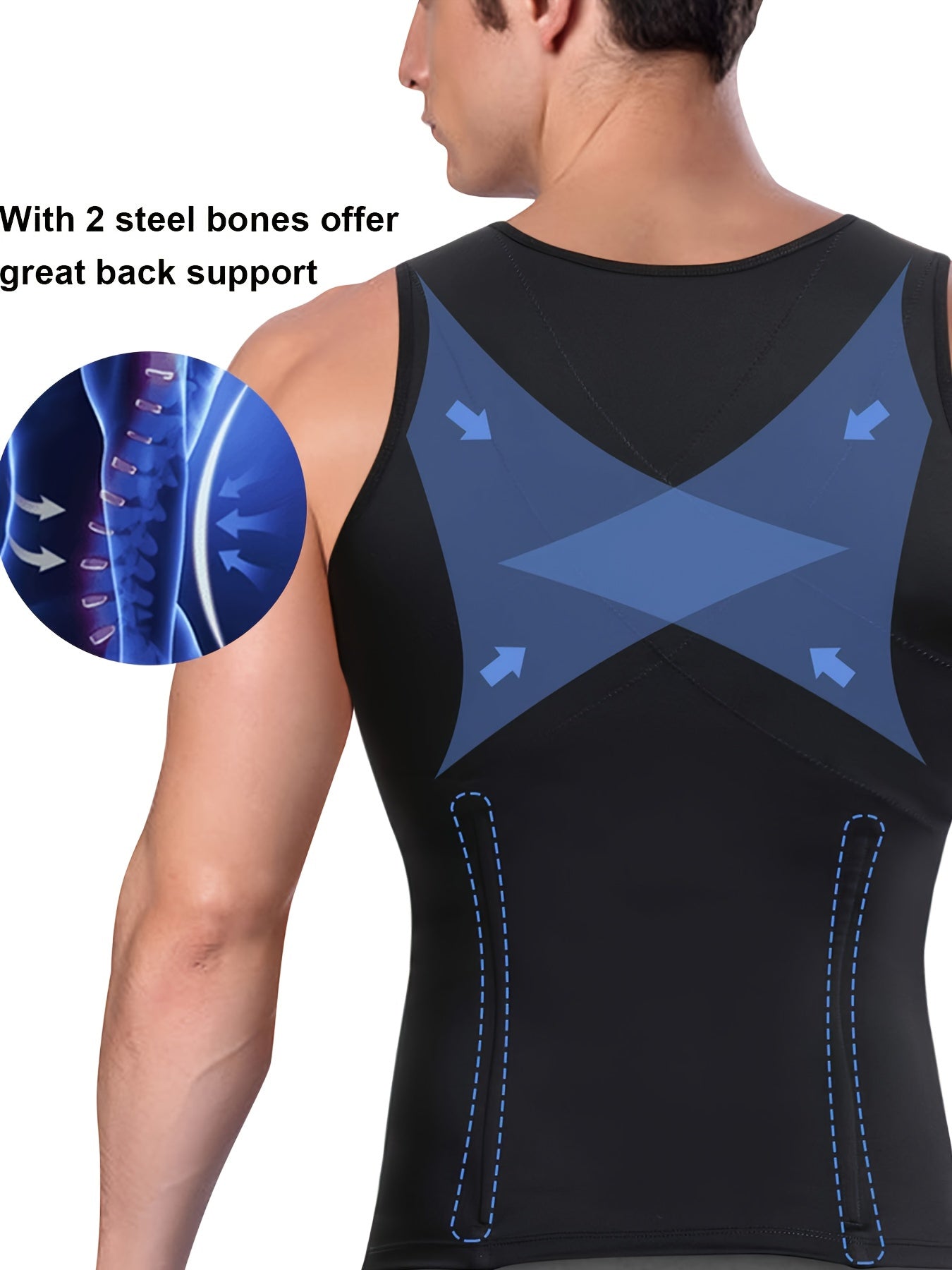 Men Body Shaper Waist Trainer Sauna Suit Sweat Vest Slimming Underwear Weight Loss Shirt Fat Burner Workout Tank Tops Shapewear