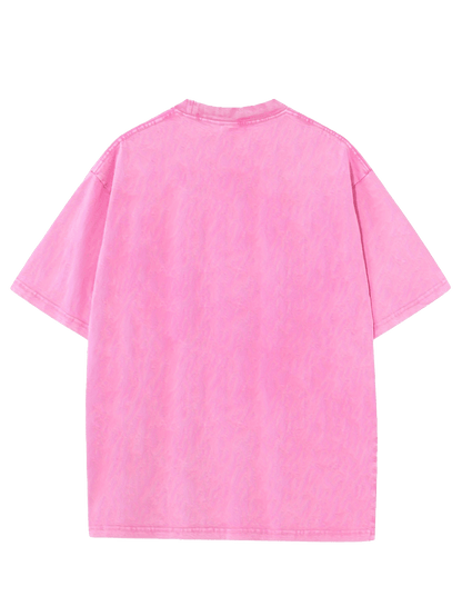 Men's Rose Red Cotton Printed Graphic T-Shirt - product view 8