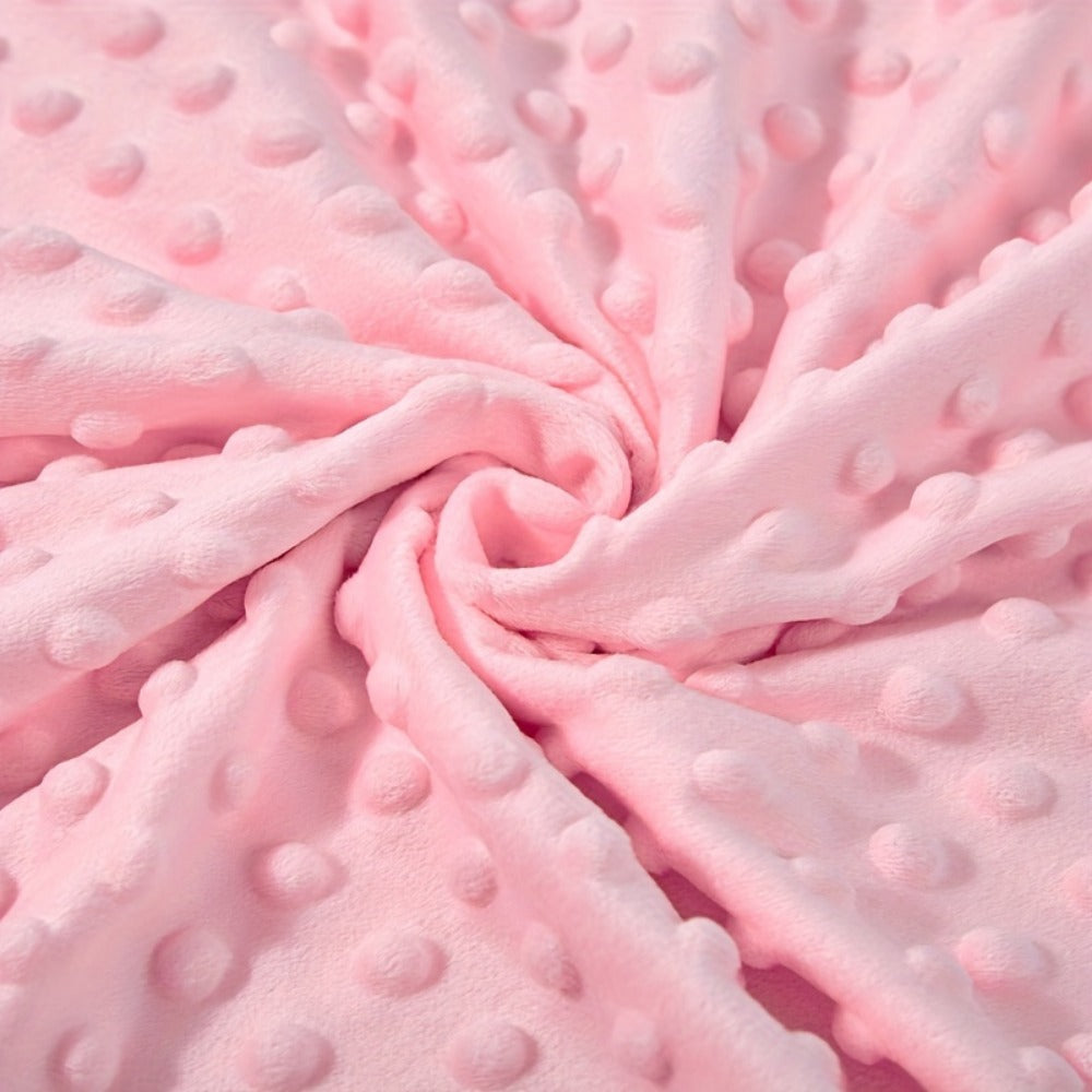 Double-Layer Minky Baby Blanket - 30 x 40 Inch Plush Animal Design