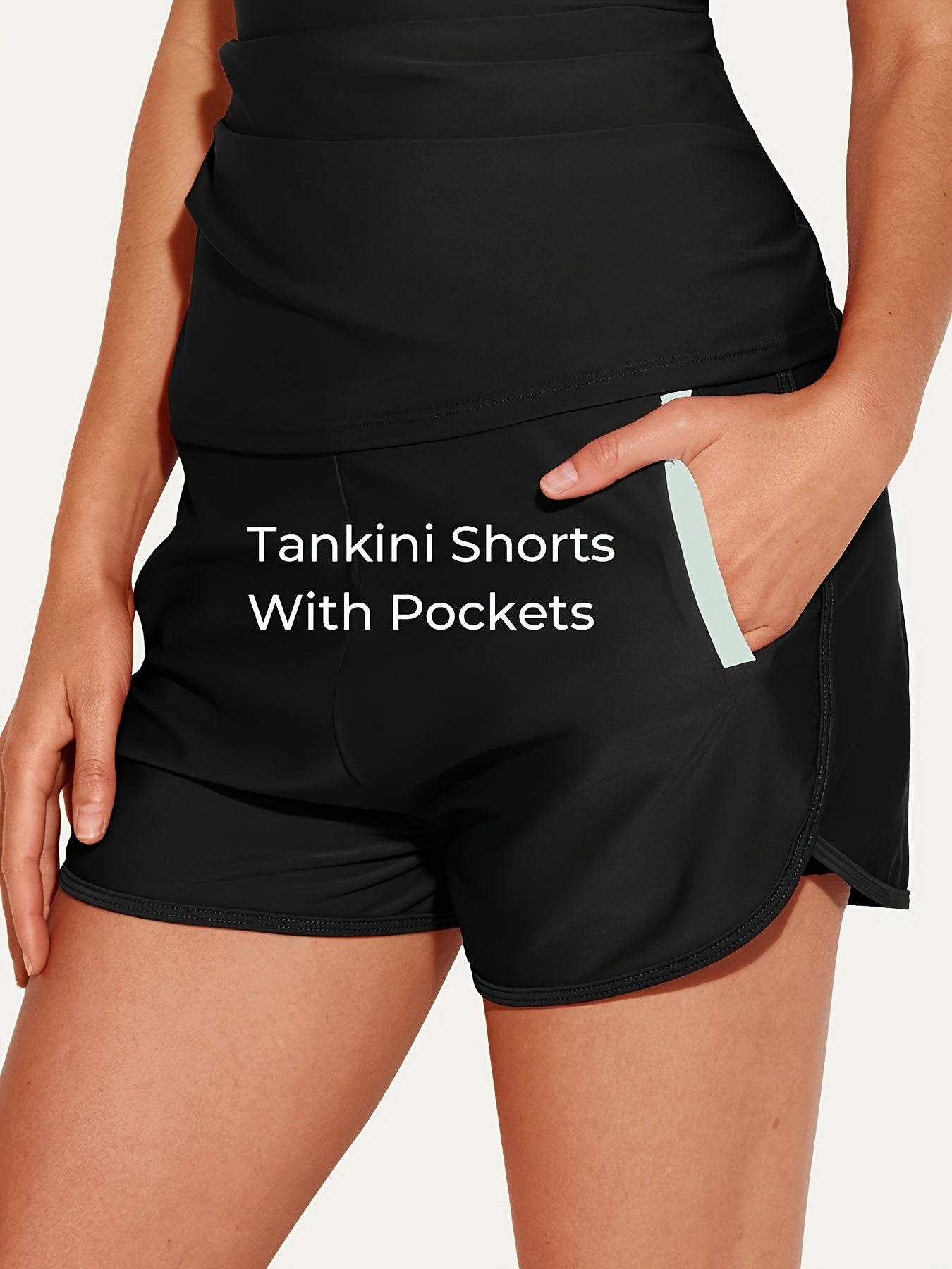 Tankini Swimsuits for Women 2025 Two-Piece Bathing Suits with Pockets And Shorts for Tummy Control