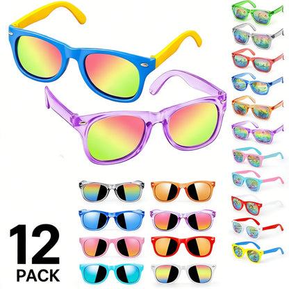 Kids Neon Party Favor Sunglasses - Colorful Bulk Birthday Style