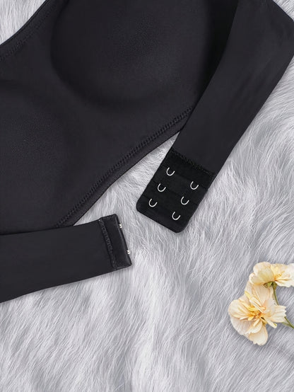 3pcs Strapless Bandeau Bra, Front Button No Wire Bra, Summer Seamless Bra, Solid Color Seamless Bra, Sexy And Comfortable Push-up Bra, Women's Smooth Backless Top Underwear, Women's Lingerie Bra