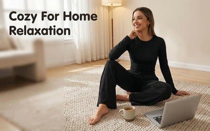 2026 [Elegant Direction]Relaxed And Sophisticated Fashion Casual Outfit, Pants + Fitted Long Sleeves