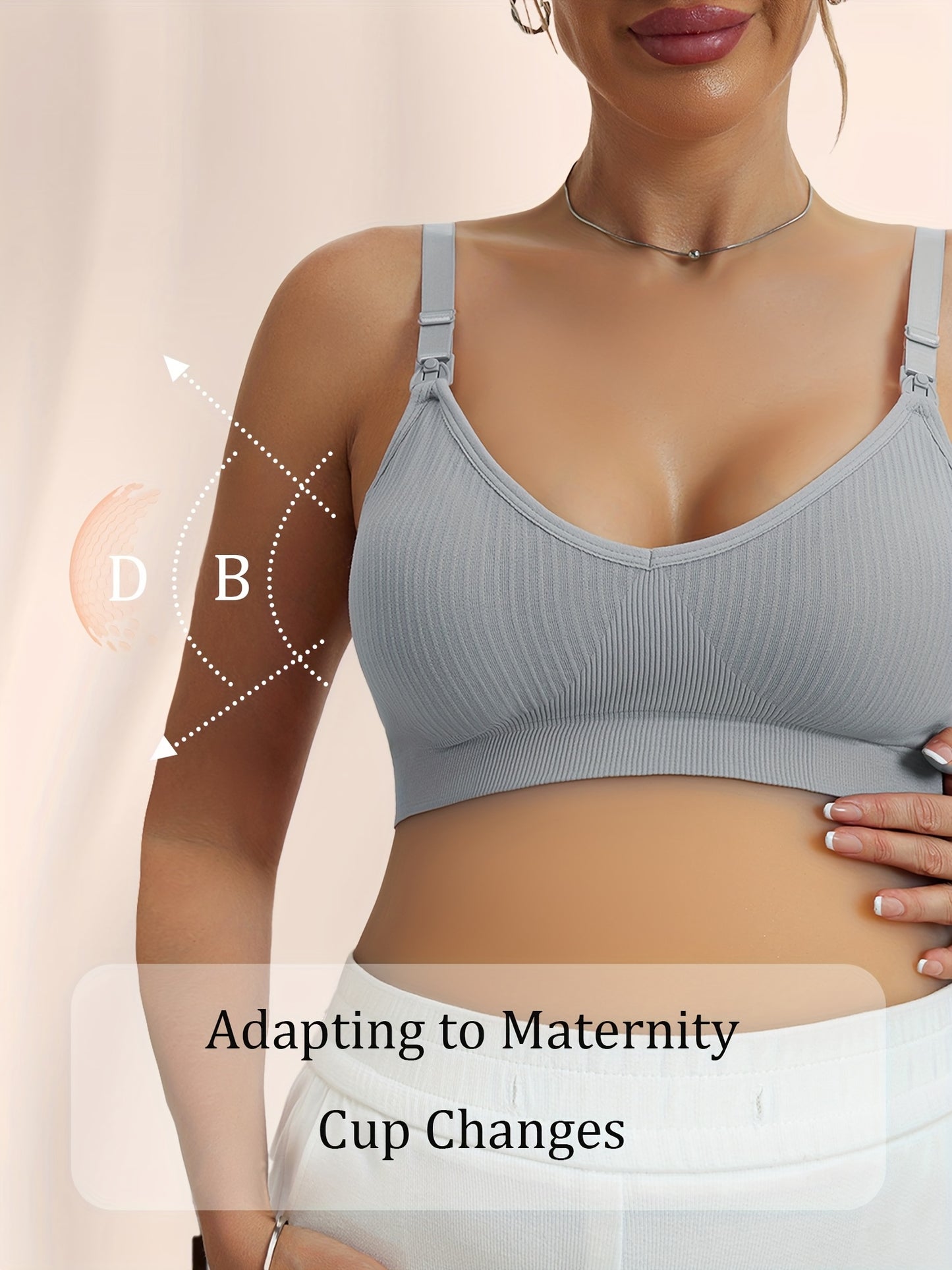 4pcs Sleep And Sports Dual Use Convenient Breastfeeding Anti Leakage Abdomen Control One Piece Seamless Fabric Suitable For Night Nursing Daily Sports