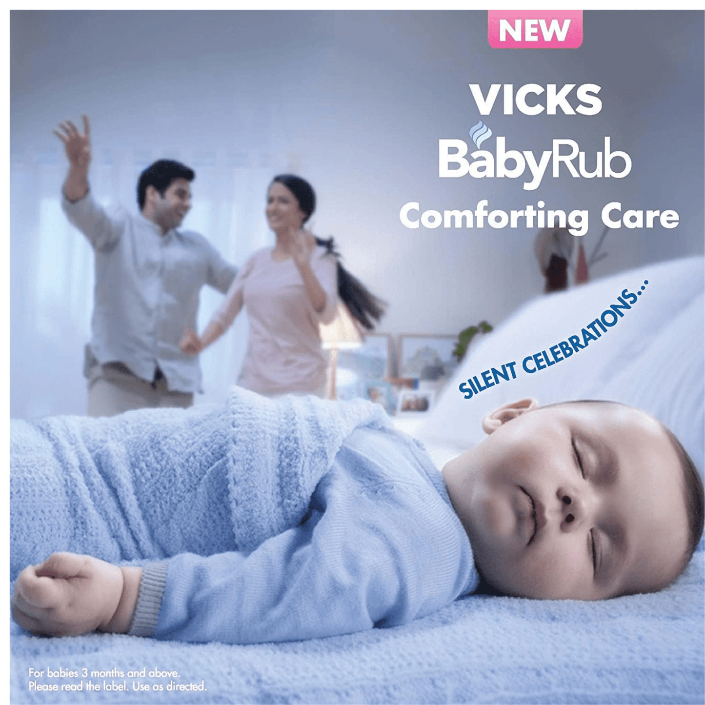Vicks BabyRub Soothing Vapor Ointment for Babies 50ml Aloe Vera and Coconut Oil