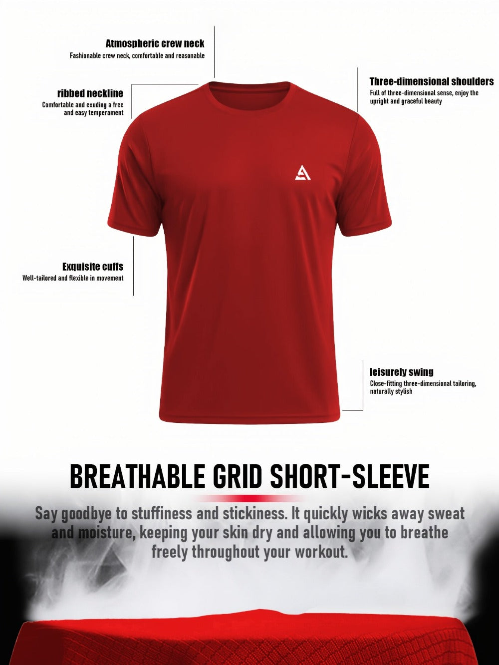 Men's Graphic Print T-Shirt - Crew Neck Short Sleeve 168037