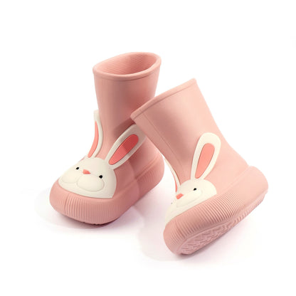 Slipolini Bear Paw and Bunny Paw Children's EVA Boots - Adorable Bear and Bunny Designs, Waterproof, Available in Yellow and Pink, Non-Slip Sole, Lightweight EVA Material - Perfect for Outdoor Adventures, Rainy Days, and Playtime in Any Weather
