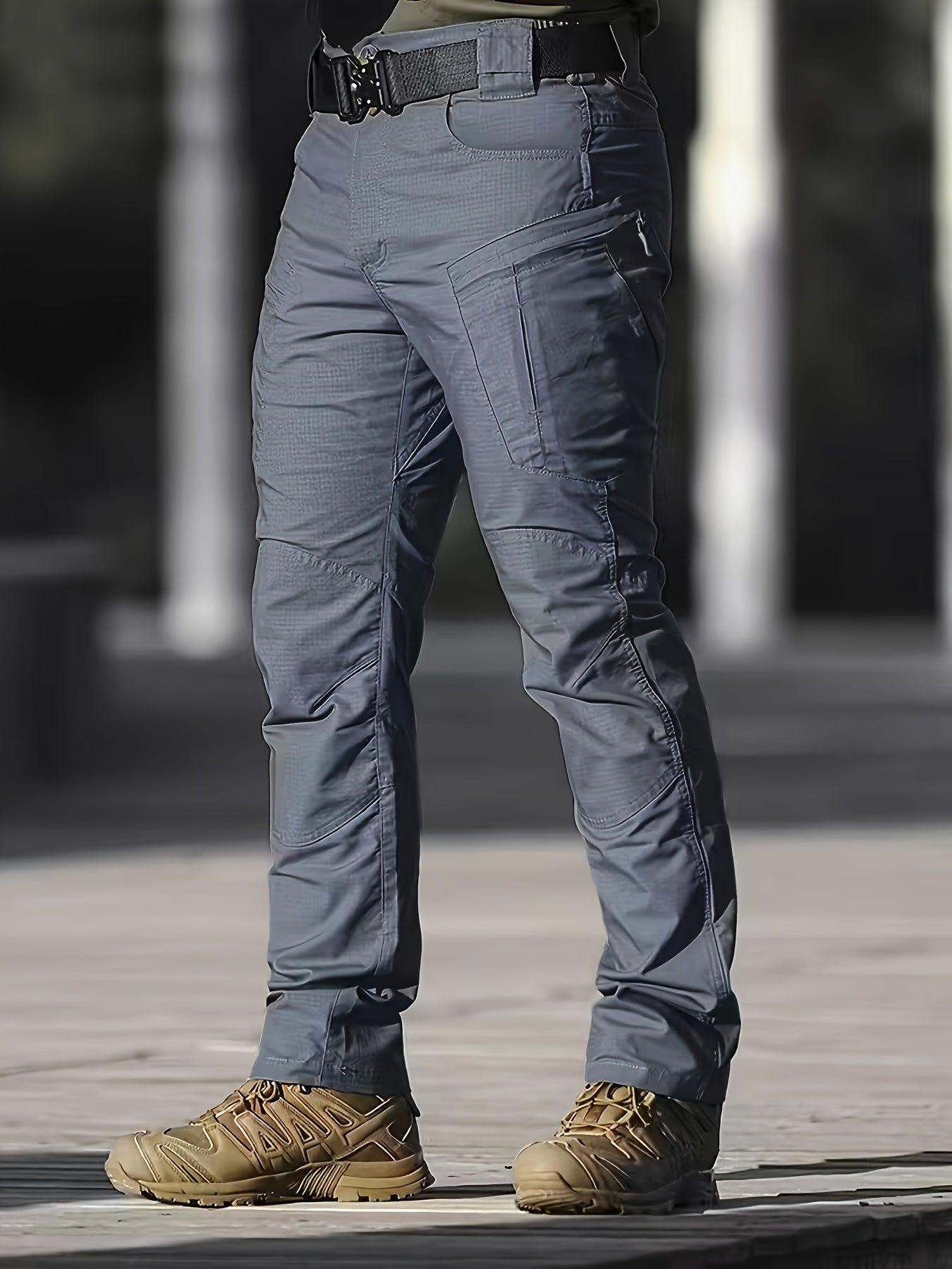 Men'S Tactical Cargo Pants with Multi-Pocket Design (Includes A Belt) - Durable Quick-Dry Outdoor Hiking, Camping, Workwear And Travel Pants - Straight-Leg Regular Fit Casual Tactical Gear, Camping Essentials, Breathable Material, Adventure