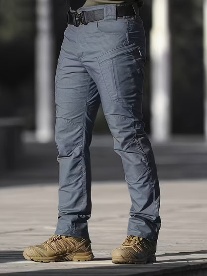 Men'S Tactical Cargo Pants with Multi-Pocket Design (Includes A Belt) - Durable Quick-Dry Outdoor Hiking, Camping, Workwear And Travel Pants - Straight-Leg Regular Fit Casual Tactical Gear, Camping Essentials, Breathable Material, Adventure