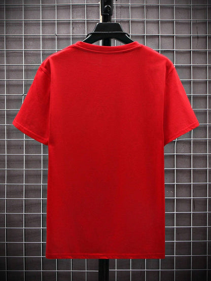 Fashion Men's Short Sleeve Cotton T-Shirt Holiday Attire 2026 Year of the Horse St. Patrick's Day Carnival Easter Trendy Versatile Men's Wear Holiday Surprise Gift Comfortable Breathable