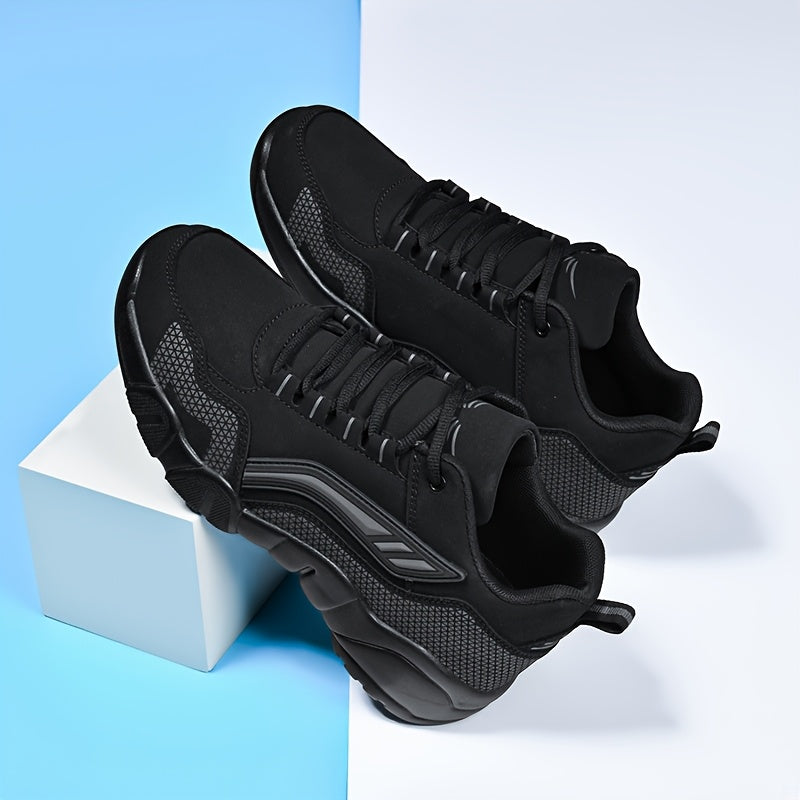 Men'S Casual Tennis/Walking Shoes: Slip-On Gym & Travel, Comfortable Anti-Slip, Breathable Textile/Synthetic, Rubber Sole, Two-Tone Lace-Up, Versatile Stylish, Sizes 39-48