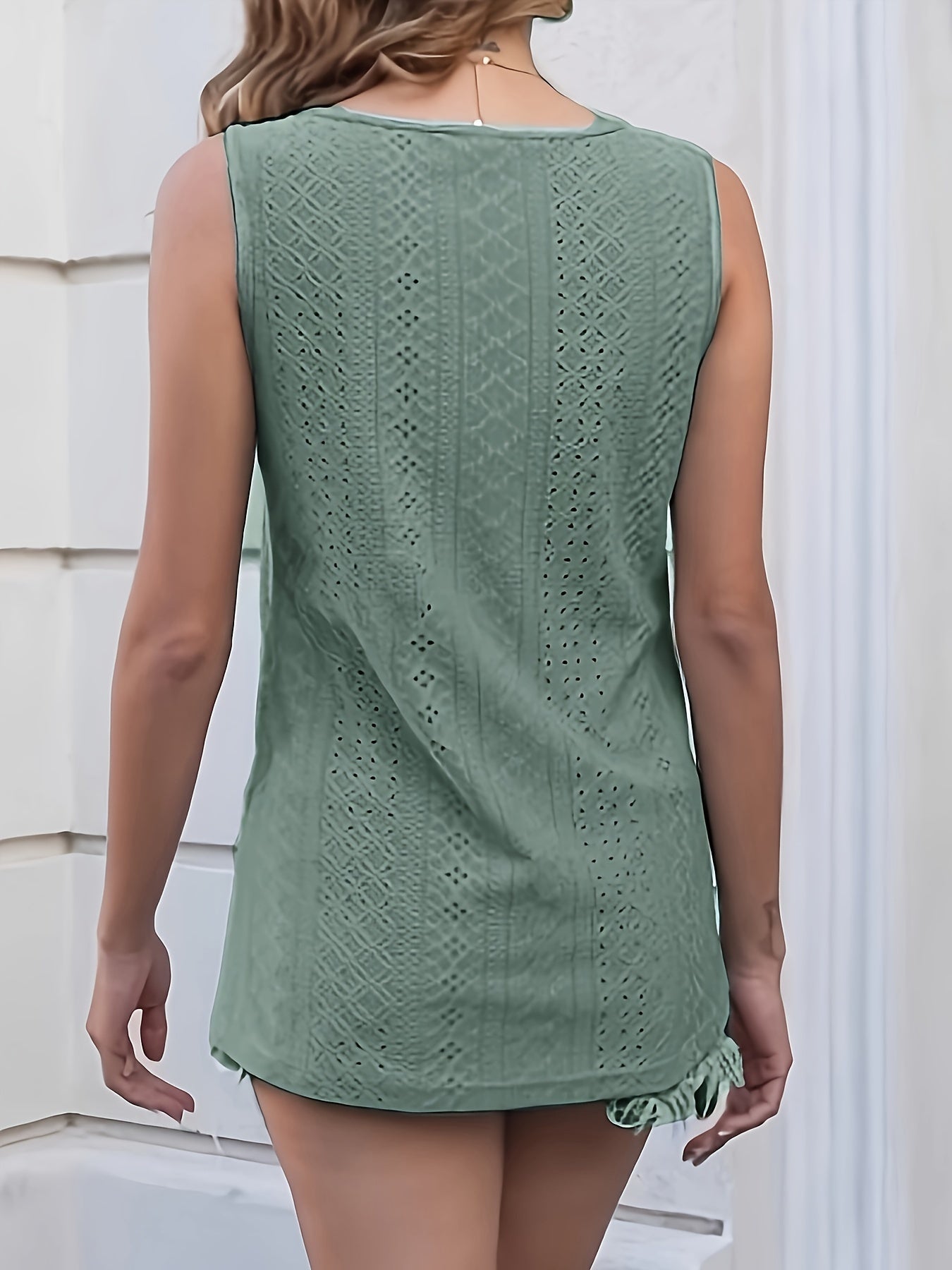 Summer Ladies Trendy T-shirt V-neck Sleeveless Tops Casual Loose Comfortable Vest Women