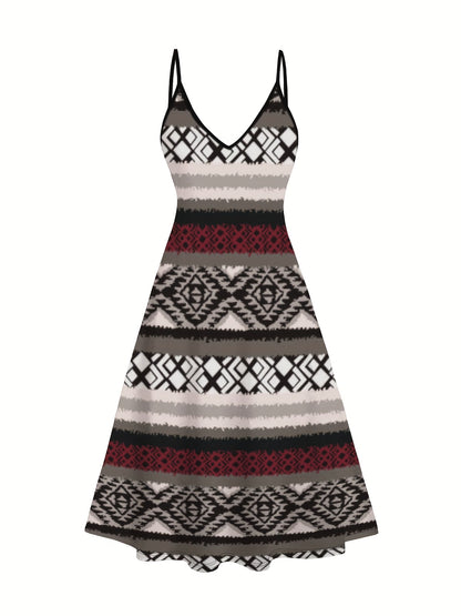 Plus Size - Plus Size, Women'S Bohemian Dress Set - Strapless Maxi Dress & Long Cardigan Coat, Maroon & Black/White/Gray/Beige/Red/Blue/ Green/Orange/, Stretchy Fabric for Resort, Casual, Formal Events - Elegant Boho Outfit