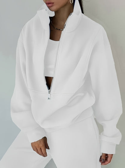 Women'S Two-Piece Set, Fleece Sweatshirt, Sporty Street Casual Fashion Set for Women