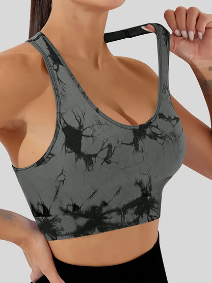 Women'S Sports Tie-Dye Seamless Underwear and Shorts Suit