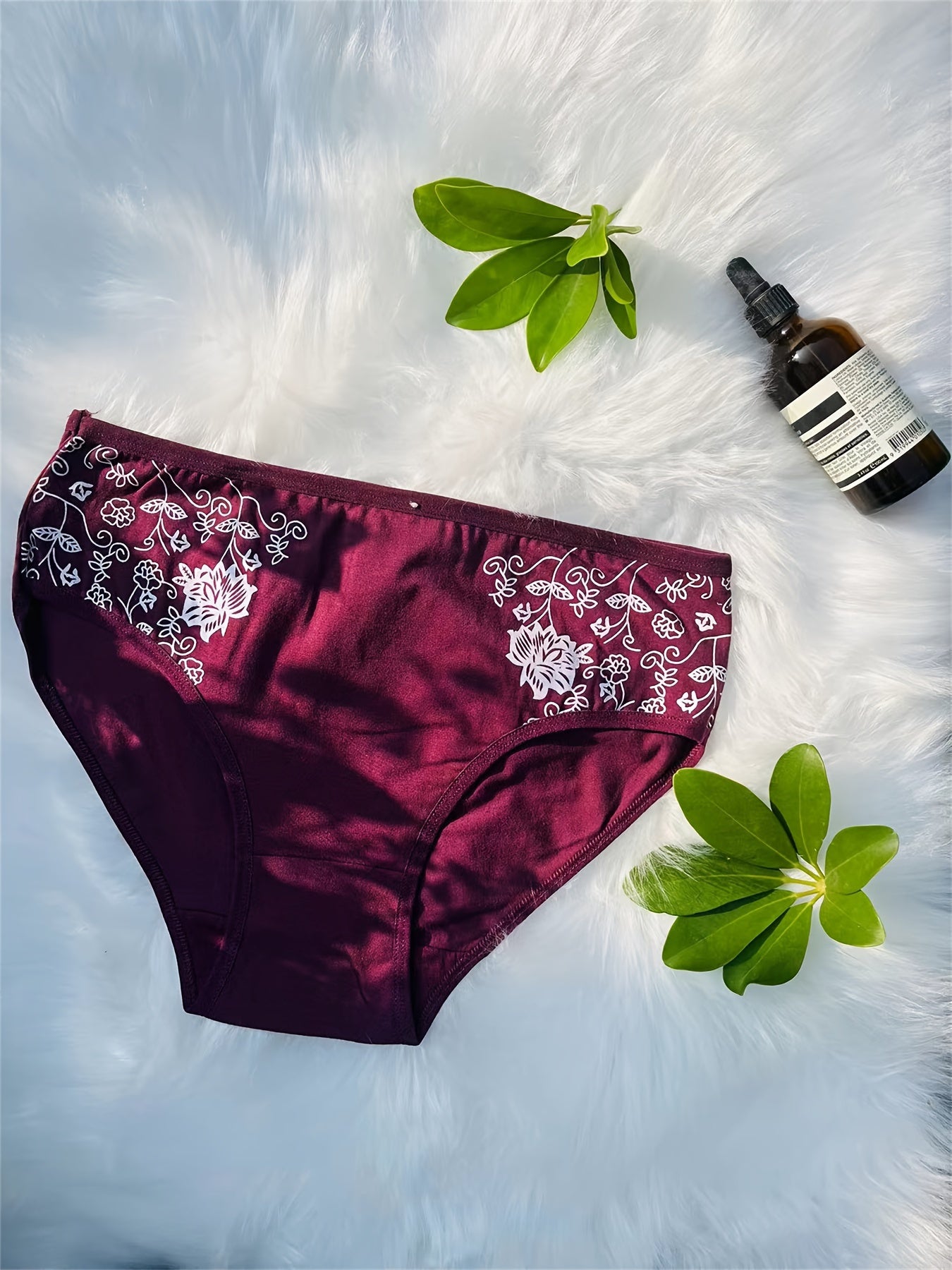 12pcs Set of Mid-Rise Pure Printed Women's Shapewear Panties, Breathable, Sexy, and Comfortable (Random Delivery)
