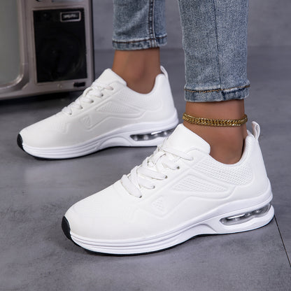 Spring Outdoor sneakers, Women'S Thick-Soled Height-Increasing Shoes, Women'S Autumn, Breathable Mesh Shoes, Air-Cushioned Shoes, Lightweight And Shock-Absorbing Soft-Soled Running Shoes, Women'S Skipping Rope Shoes, Outdoor Tennis Shoes