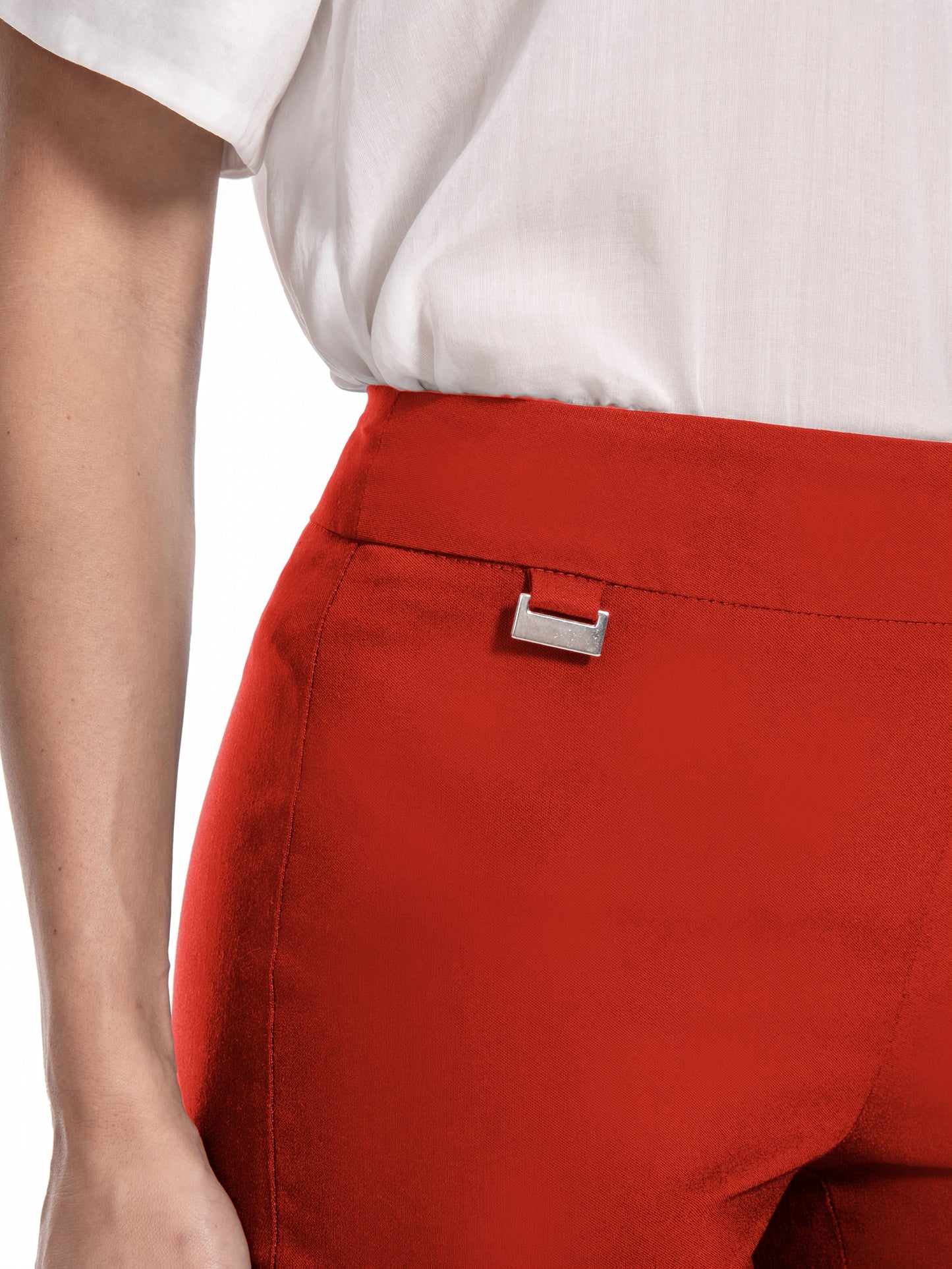 Women'S Petite SizePull-On Dress Shorts W/D-Ring, Work & Office Casual