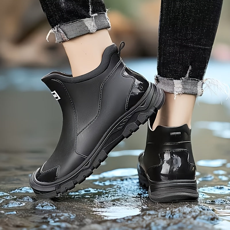 Women's Deck Boots High Quality Fishing Rain Boots, Non Slip Neoprene Boots High Traction Salt Water Ankle Boots for Outdoor Fishing, Boating, Sailing