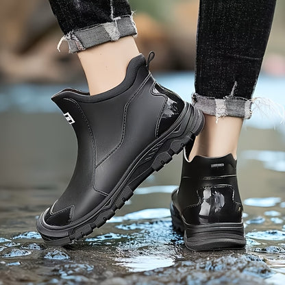Women's Deck Boots High Quality Fishing Rain Boots, Non Slip Neoprene Boots High Traction Salt Water Ankle Boots for Outdoor Fishing, Boating, Sailing