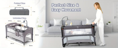 5in1 Baby Bassinet SleeperBeside Crib with Diaper changer Mattress Storage& Foldable Bassinet. The product weighs 12kg. The upper bunk has a weight limit of 15 pounds for infants, while the lower bunk has a weight limit of 50 pounds for infants.Gray