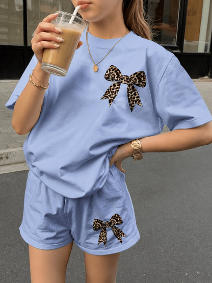 Girls' Casual Outfit Set - Short Sleeve Summer 4549