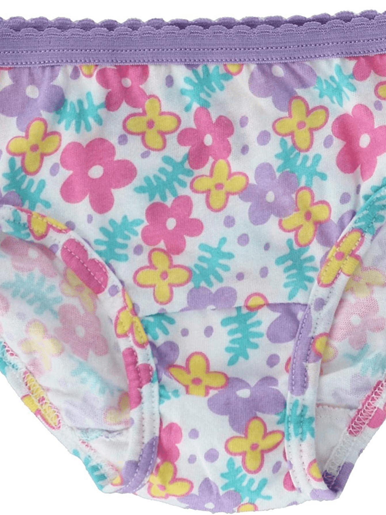 Fruit of the Loom Toddler Girls 10 Pack Assorted Cotton Brief Underwear Sizes 2T/3T and 4T/5T