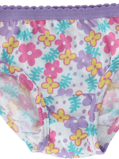 Fruit of the Loom Toddler Girls 10 Pack Assorted Cotton Brief Underwear Sizes 2T/3T and 4T/5T