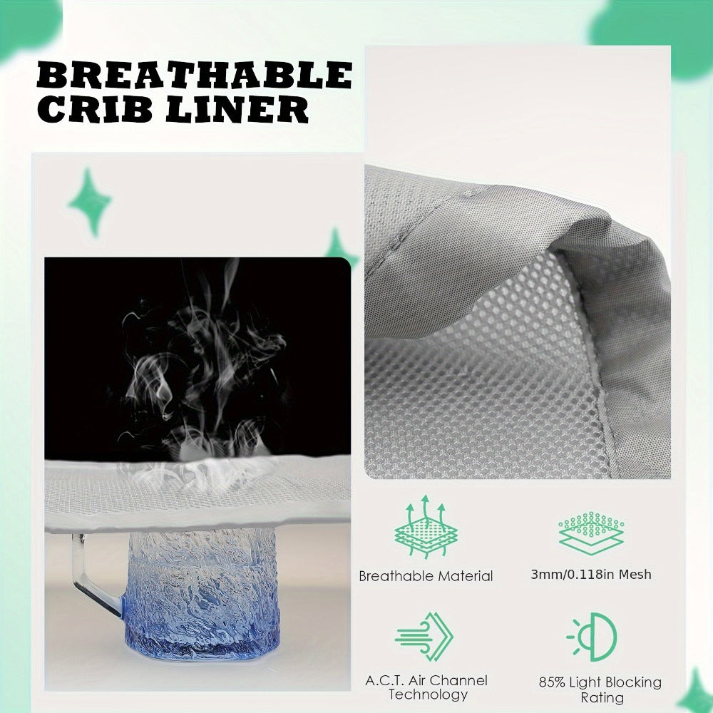 Breathable Crib Liner - 3 mm Mesh Arm Protection