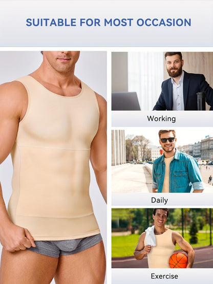 Men's Solid Color Tank Top - Sleeveless 855333