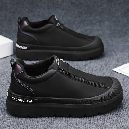 Side Zipper Plus Size Baotou Men's Shoes, Comfortable and Stylish Appearance Inside, Wear Rubber Sole.