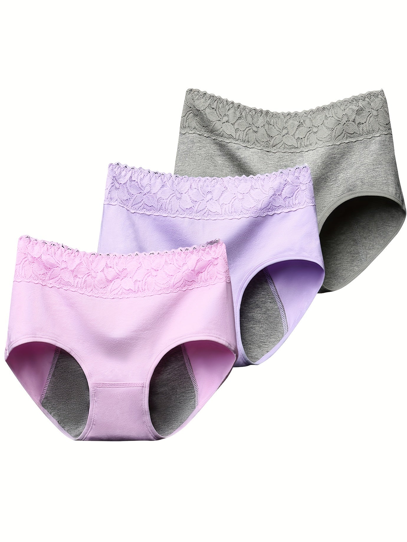 High-Absorbency Underwear for Women, Designed for Heavy Menstrual Flow, Leakproof, And Suitable for Postpartum Use, Available in a Pack of Three