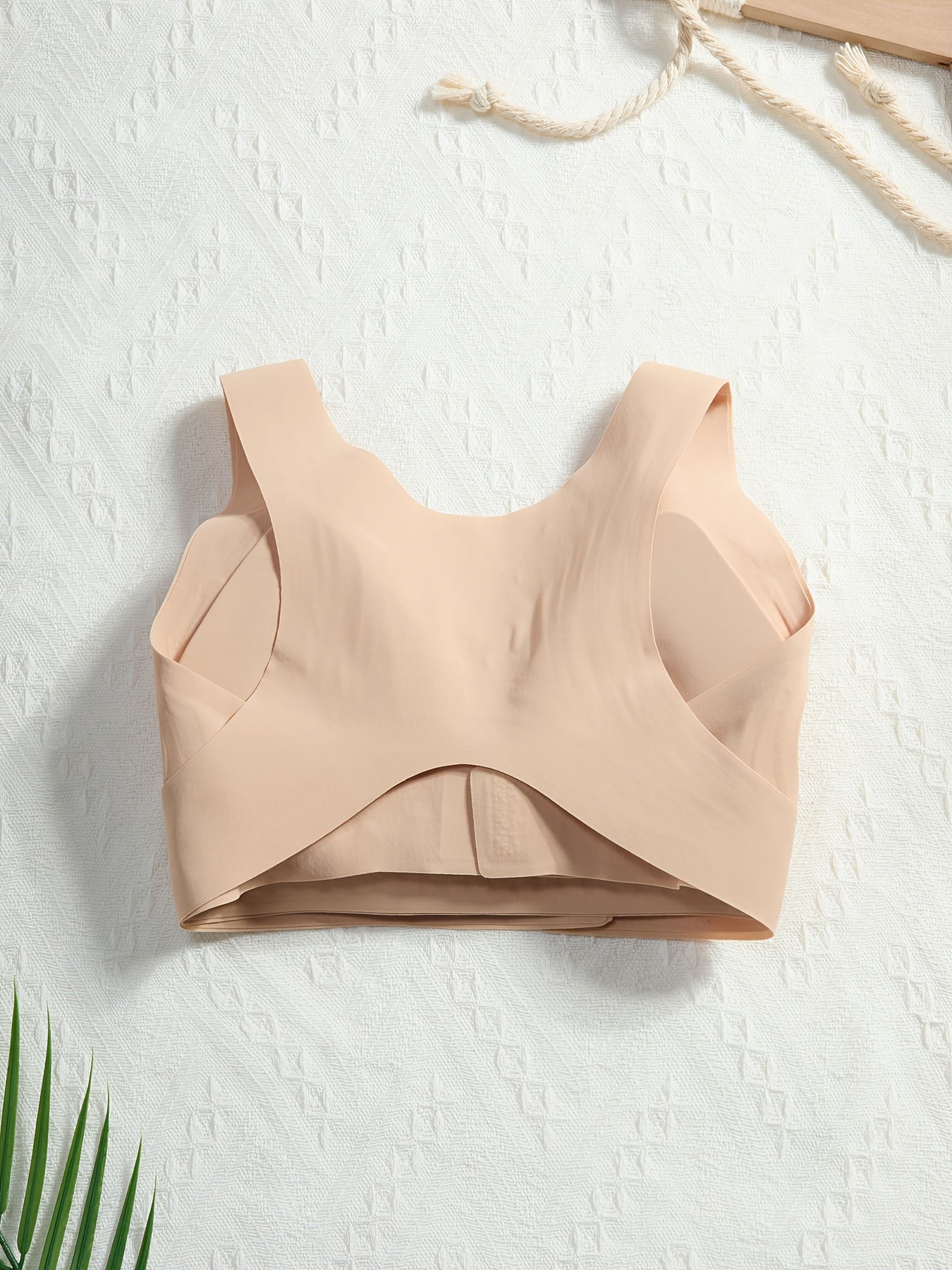 Women's Apricot Knit Sports Bra - product view 13