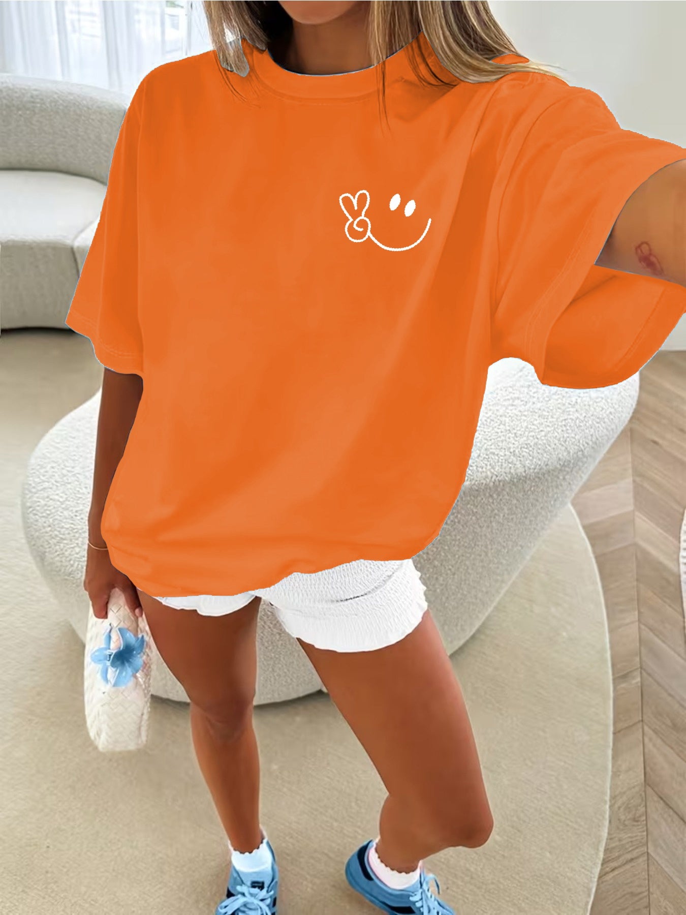 Women's Retro Breathable Crew Neck Short Sleeve T-Shirt - Minimalist Casual & Elegant Blouse-Compatible Top Suitable for Holidays, Parties, Spring/Summer Wear with Animal, Letter & Cartoon Prints, Machine Washable Versatile Basic Tee