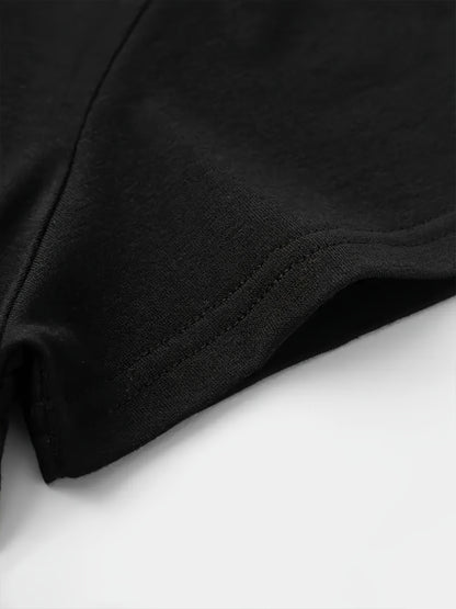 This Stylish Letter Print Women'S Round Neck T-Shirt Features a Minimalist Design, Is Comfortable And Breathable, Perfect for Everyday Casual Wear, Showcasing a Natural And Elegant Style, a Must-Have for Summer Parties, with Local Shipping